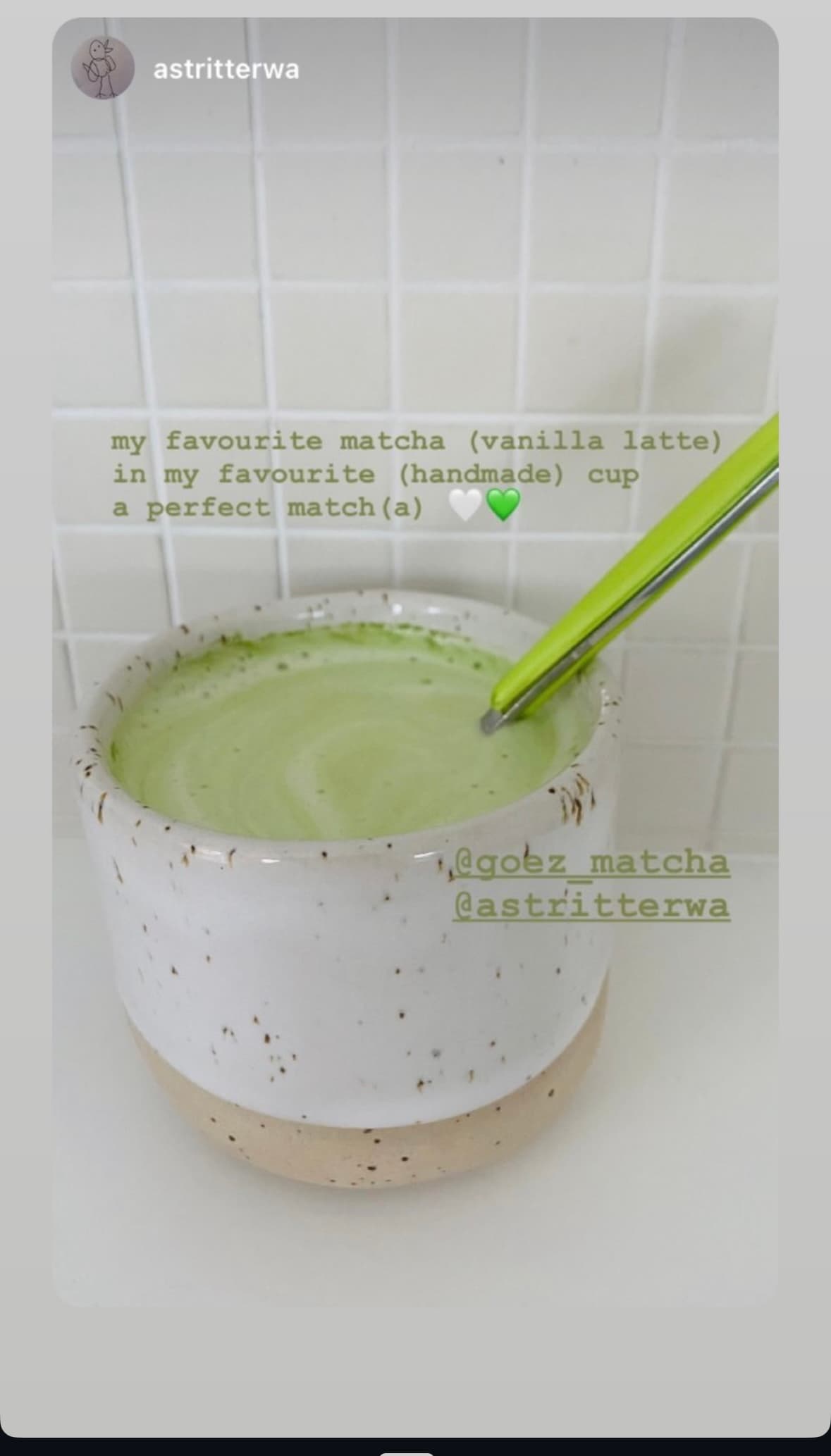Goez matcha by @astritterwa