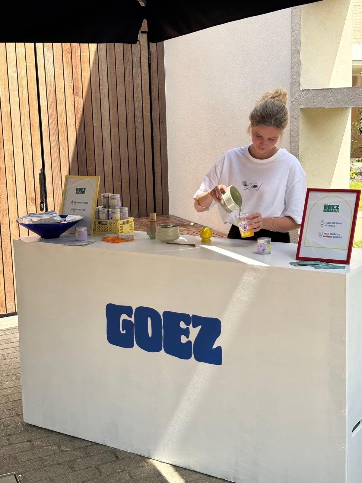 Goez matcha bar at an event
