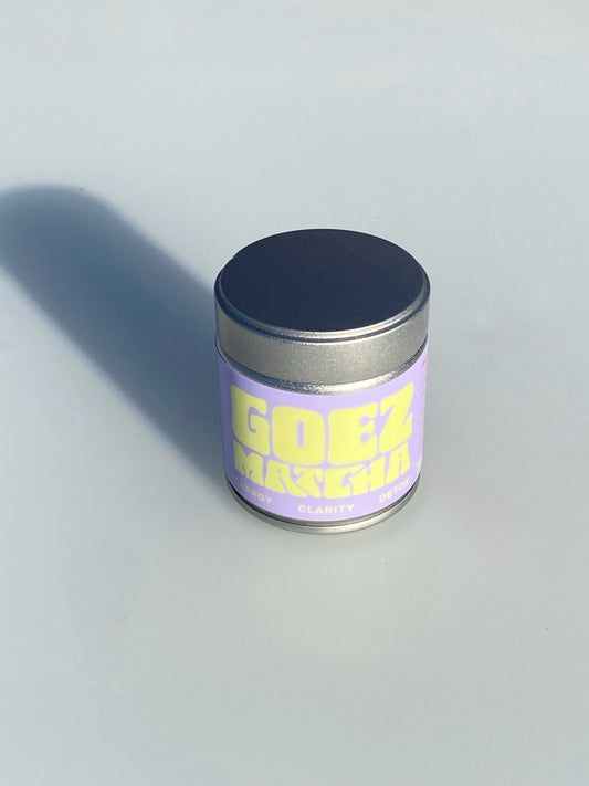 Matcha, tin front